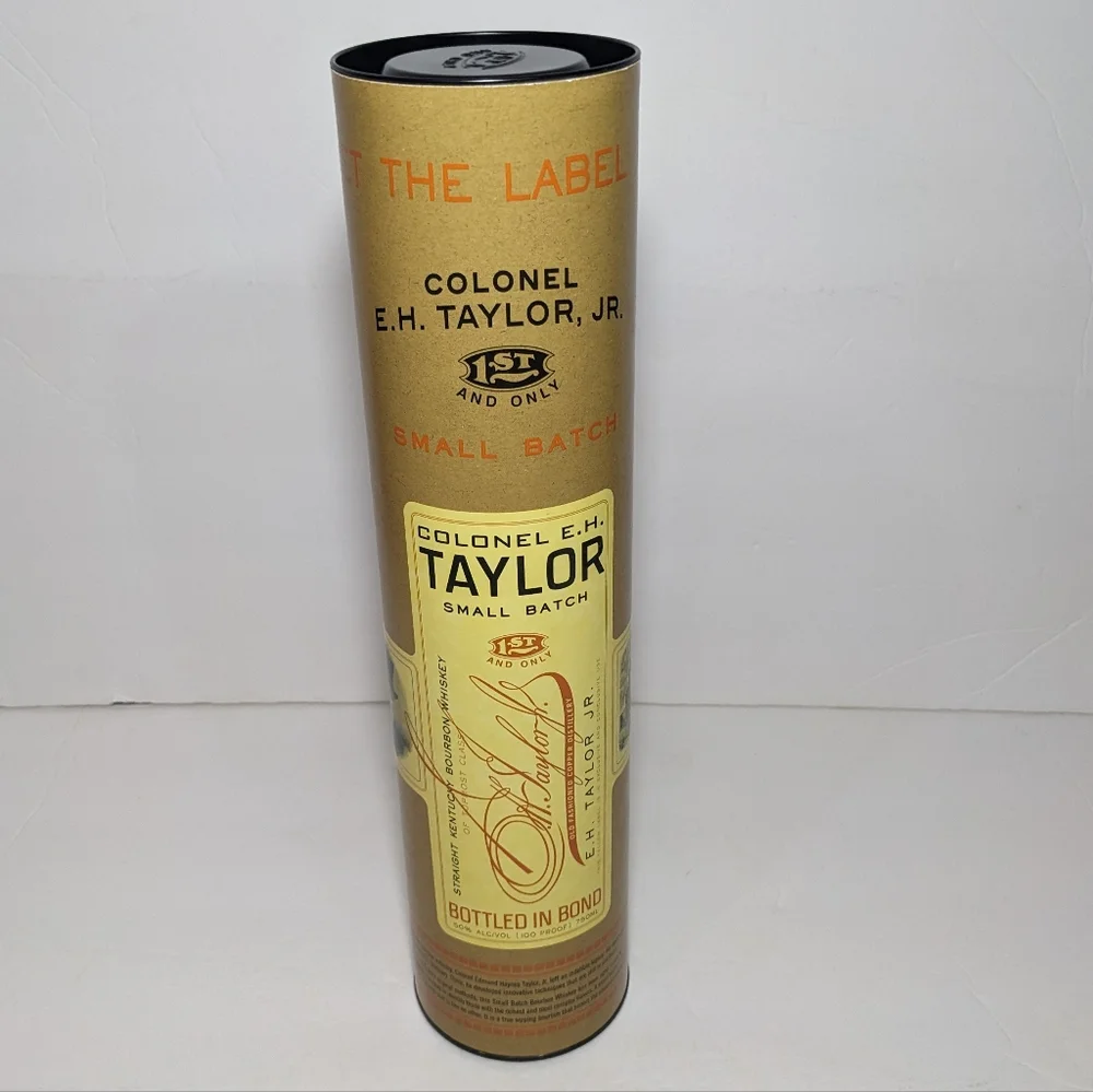 Colonel E. H. Taylor Bourbon Whiskey Bottle with box